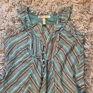 American rag striped tank with cute details sz m